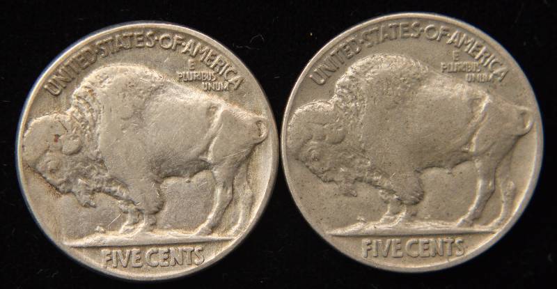1928 & 1935 BUFFALO NICKELS VF-XF
