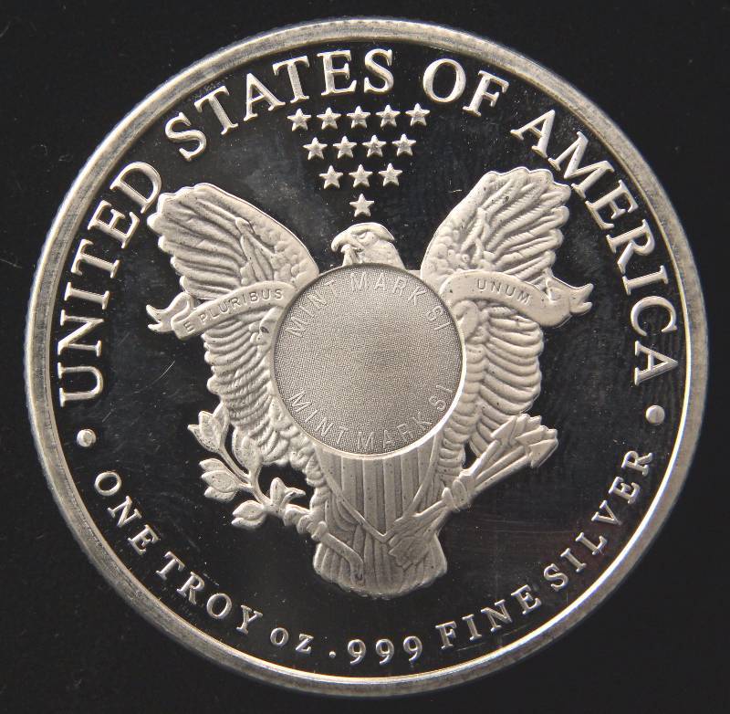 1 TROY OZ. .999 FINE SILVER EAGLE DESIGN