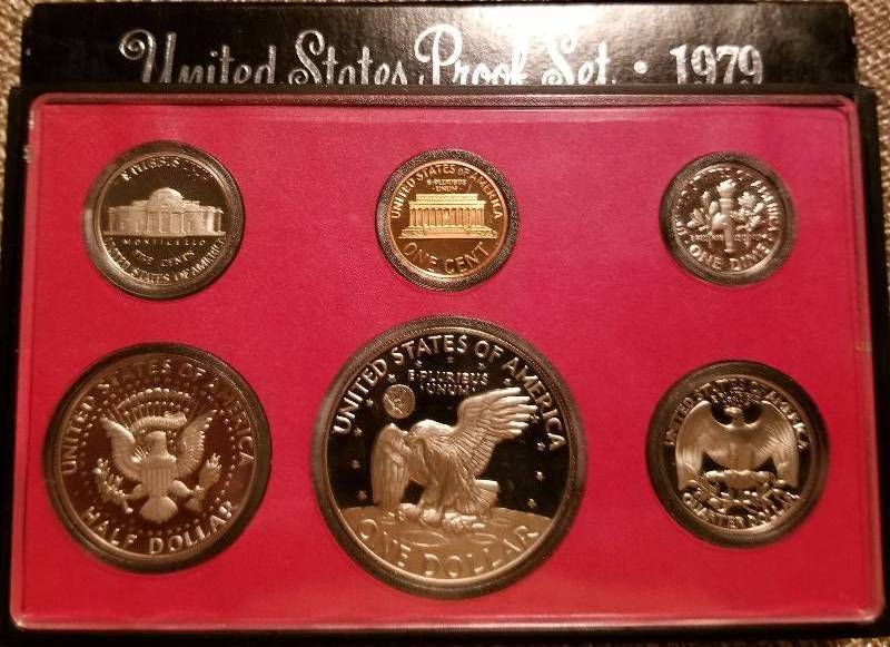 1978 PROOF SET WITH IKE DOLLAR (6 COINS) (correct box included)