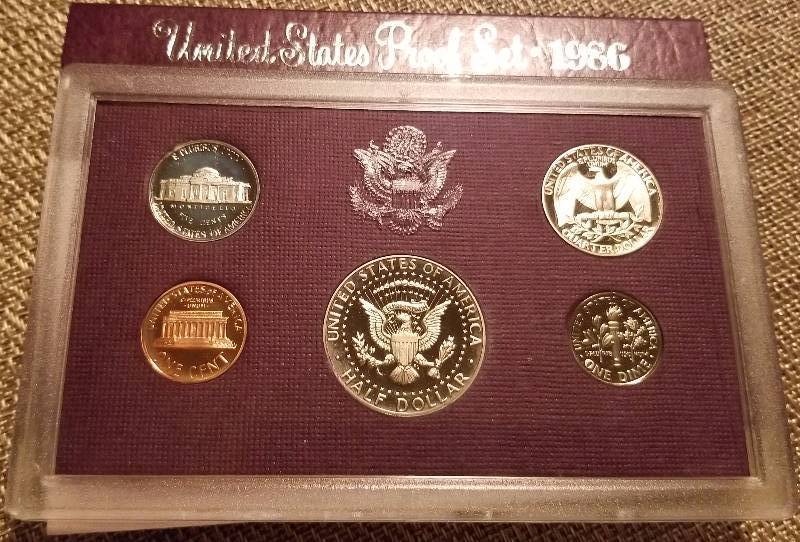 1986 US PROOF SET (5 COINS)