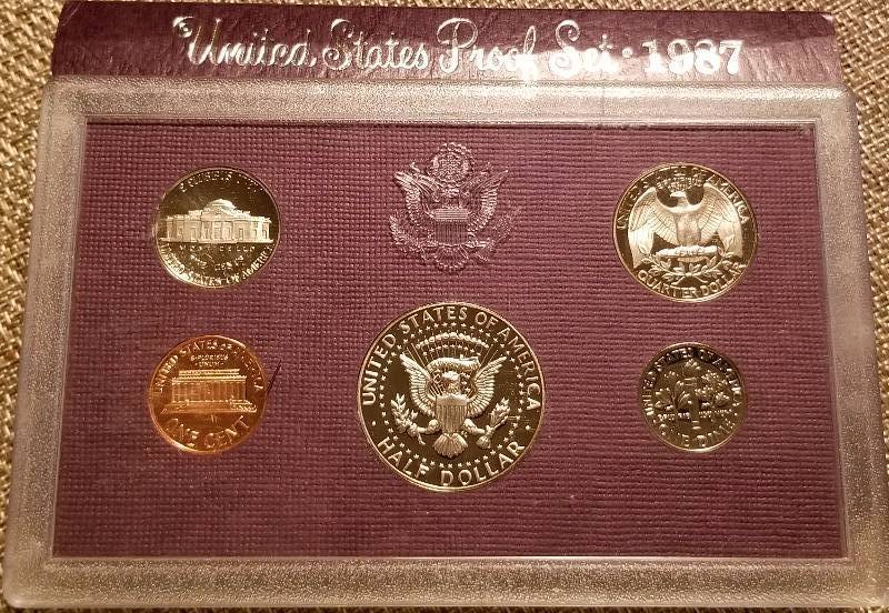 1987 US PROOF SET (5 COINS)
