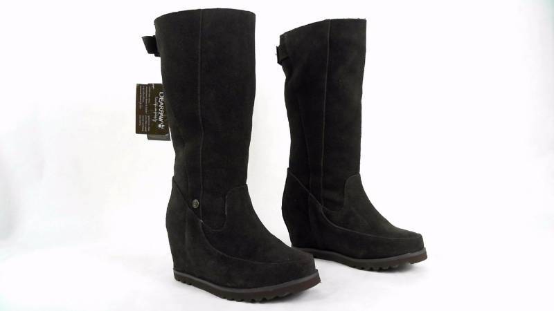 Bearpaw Womens Cressida Wedge Boots - Size 7