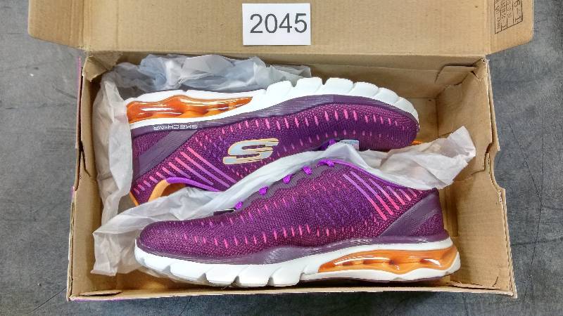 Skechers Womens Skech-Air Cloud Sport Shoes - Plum - Size 8.5