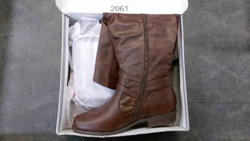 Journee Collection Womens Charming Boots - Brown - Size 10 WIDE CALF
