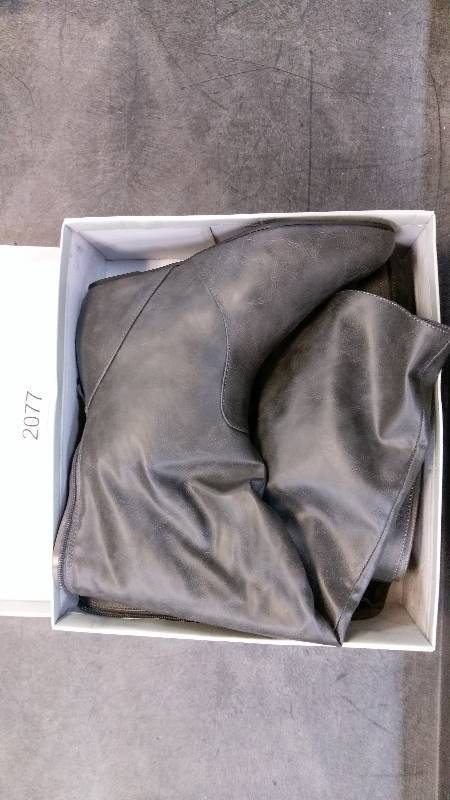 Journee Collection Womens Angel Over-the-Knee Boots - Gray - Size 9.5 WIDE CALF