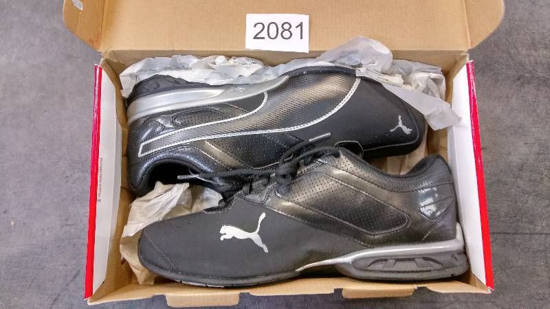 Puma Mens Tazon 6 FM Running Shoes - Black  Silver - Size 10 - WIDE