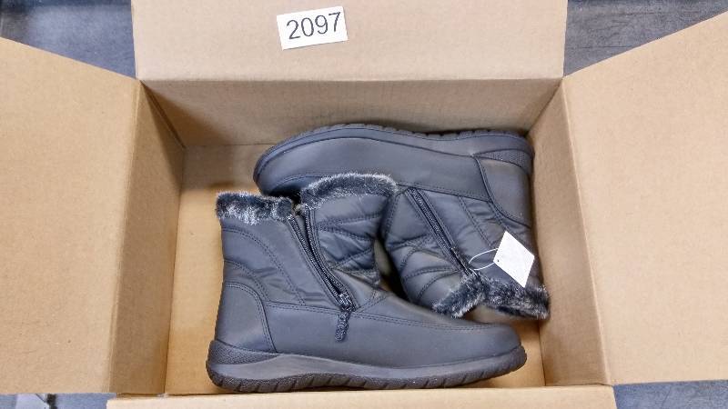 Womens Totes Eileen Double Zip Boots - Black - Size 8.5
