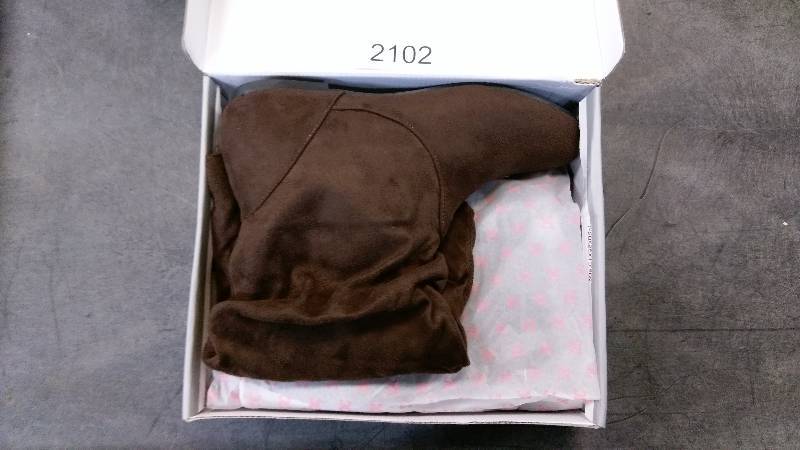 Journee Collection Womens Rebecca Boots - Brown - Size 11 WIDE CALF