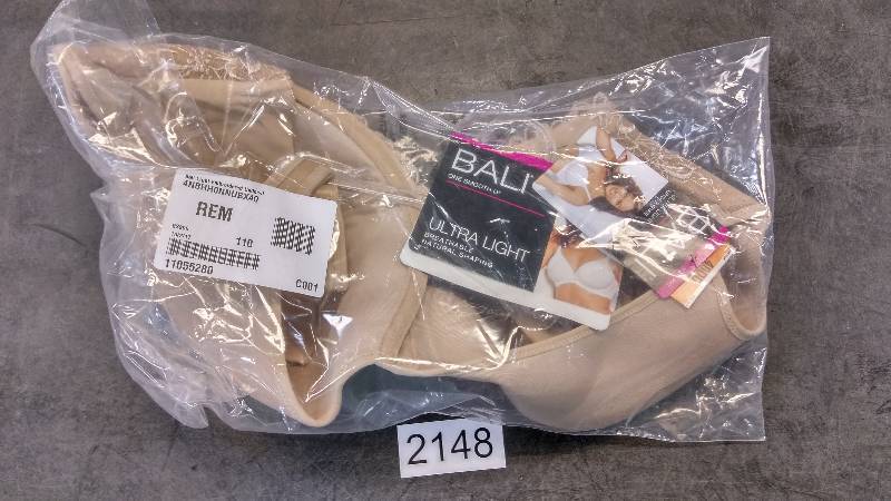 Bali Light Embroidered Underwire Bra - Nude - Size 40 DD