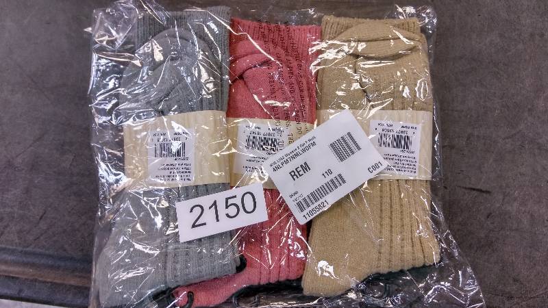 MUK LUKS Womens 3 Pair Socks - Multi Color - One Size Fits Most