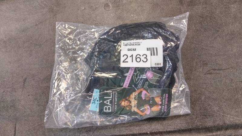 Womens Bali Lace Body Briefer - Black - Size 34 C