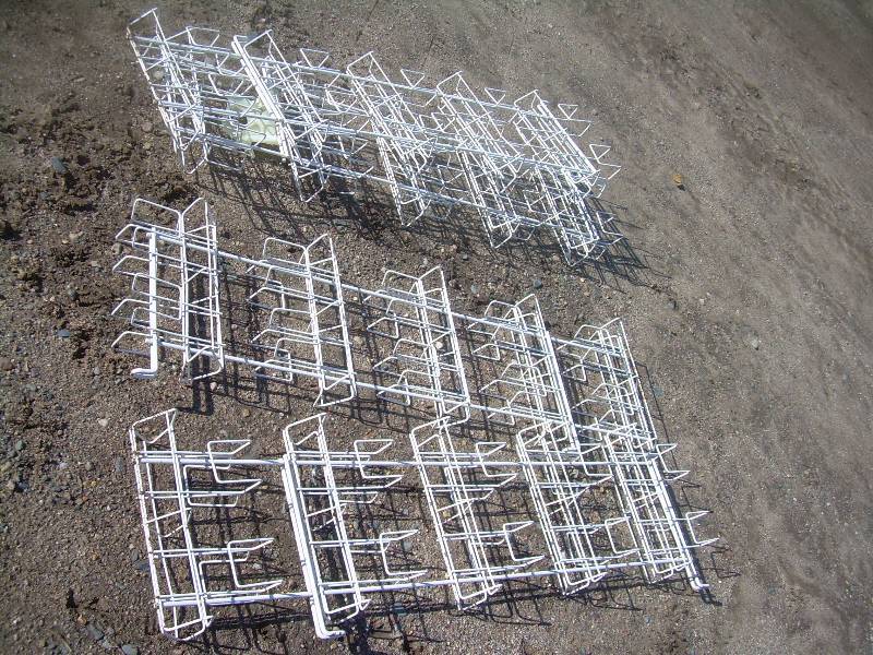 4 WIRE SHOE RACKS