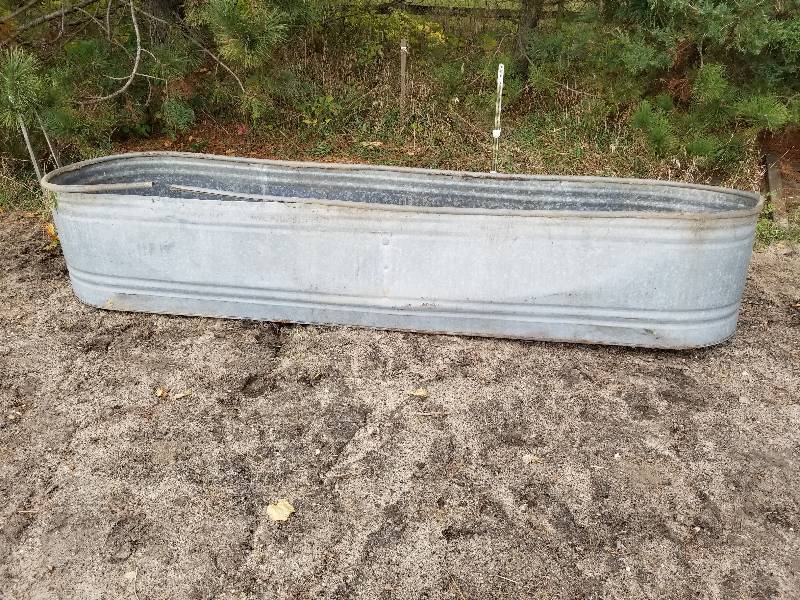 lot 18 image: Galvanized Stock Tank, 134x32