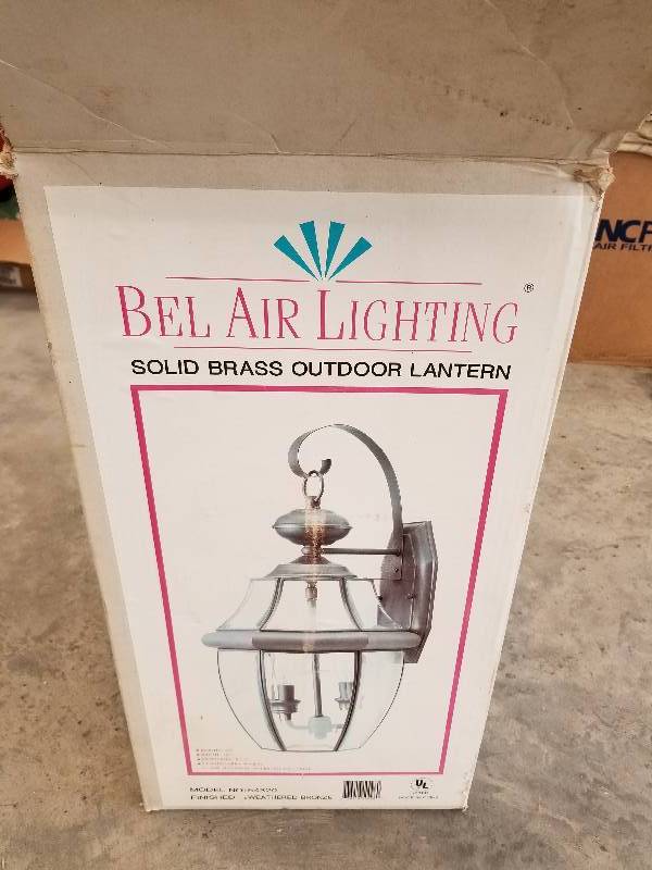 lot 81 image: Bel Air Solid Brass Outdoor Lantern