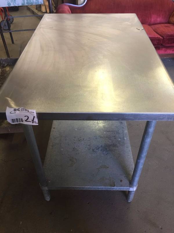 lot 253A image: Stainless Steel Restaurant Work Table