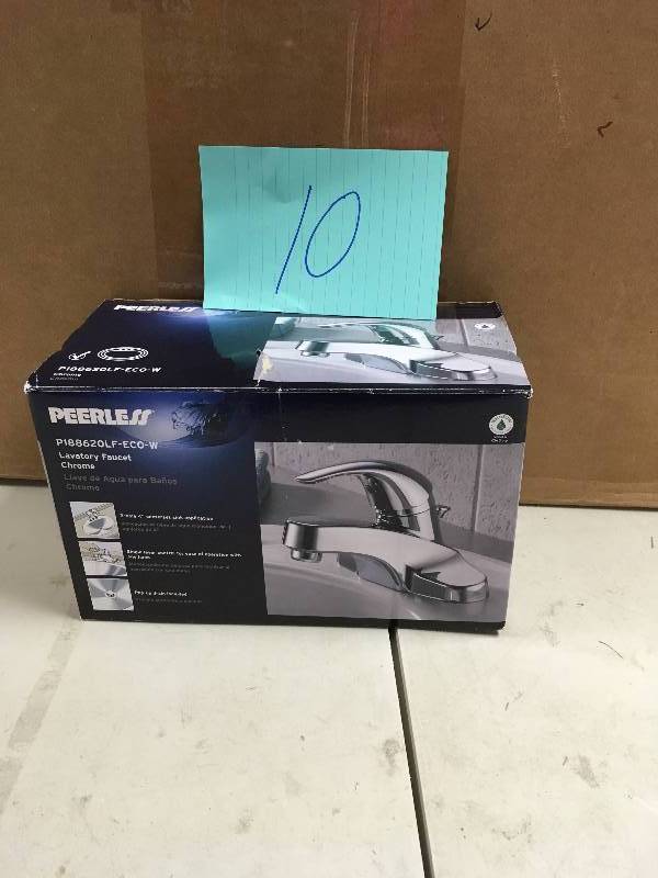 lot 10 image: Peerless Chrome Single Handle Bath Fauce new in box
