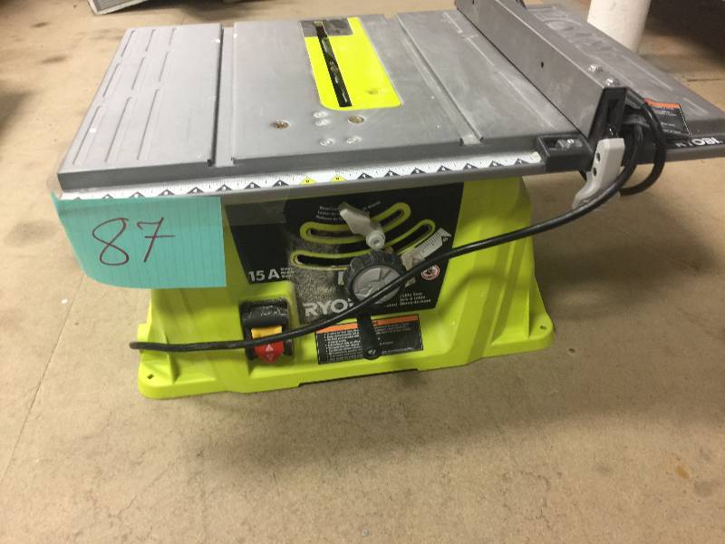 lot 87 image: Ryobi Table Saw used in working condition