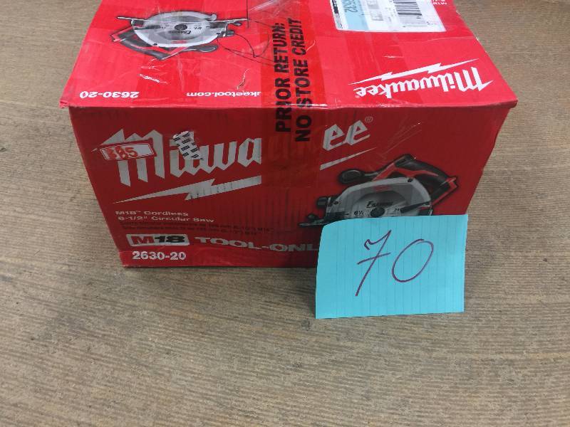 lot 70 image: Milwaukee 2630-20 Bare-Tool 18-Volt Bare-Tool  not used