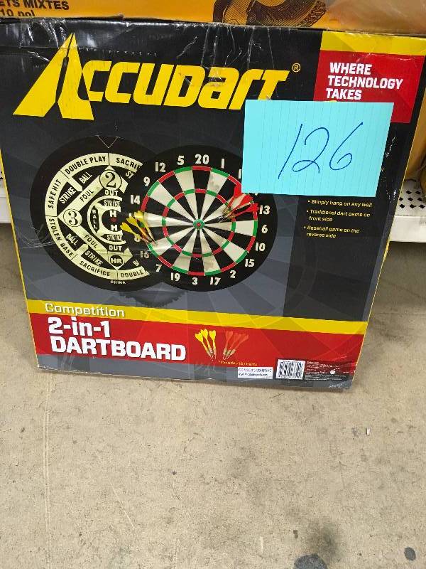 lot 126 image: Accudart 2 in 1 dashboard