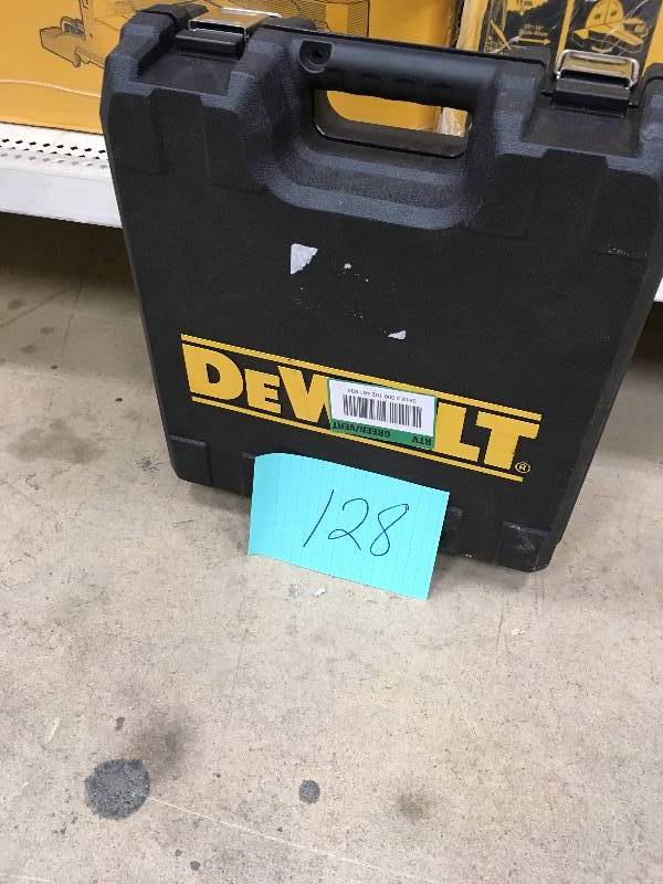 lot 128 image: DWFP71917 Dewalt Pneumatic 16 Gauge Nailer in like new condition