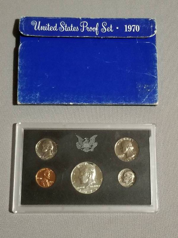 lot 15 image: 1970 US Mint Proof Set