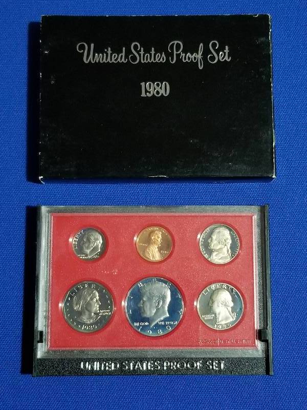 lot 25 image: 1980 US Mint Proof Set