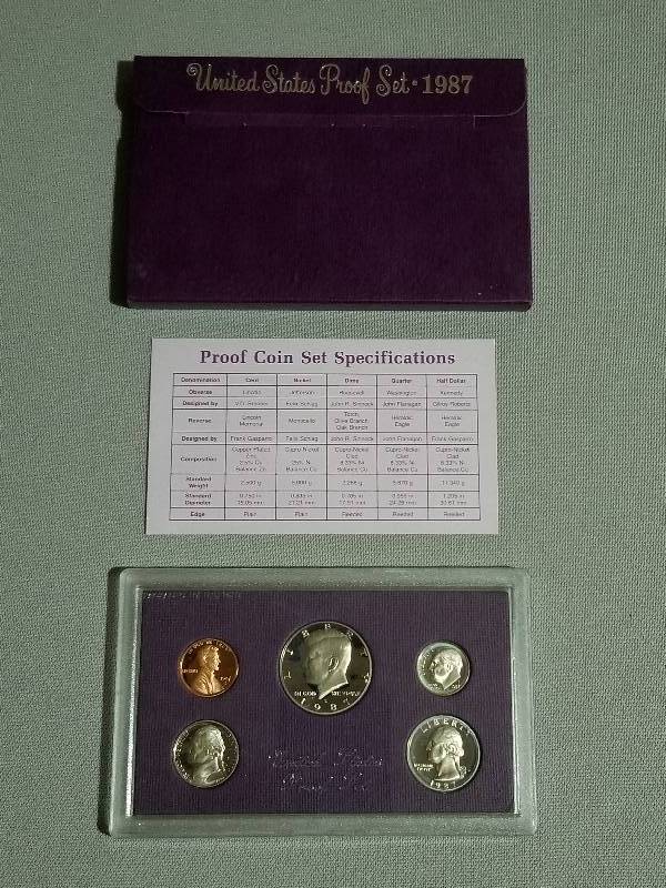 lot 32 image: 1987 US Mint Proof Set