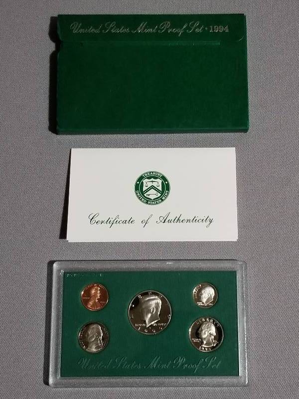 lot 39 image: 1994 US Mint Proof Set