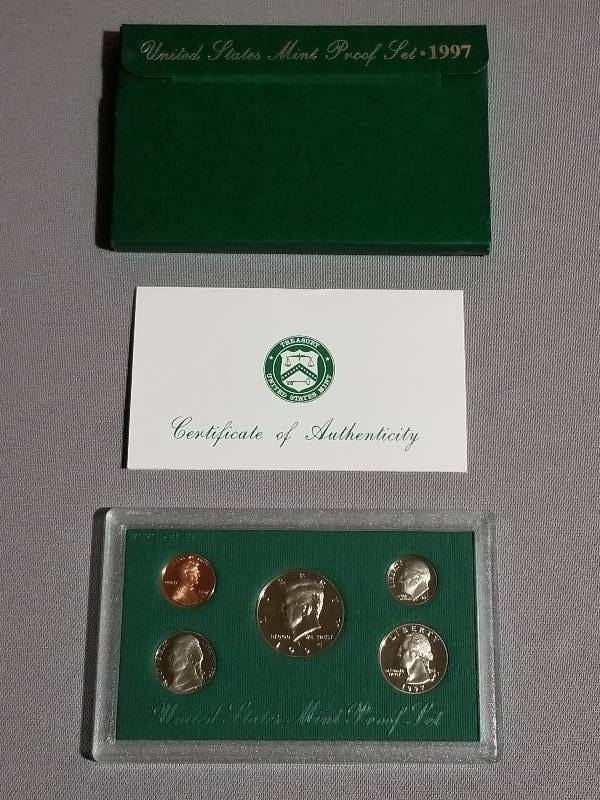 lot 42 image: 1997 US Mint Proof Set