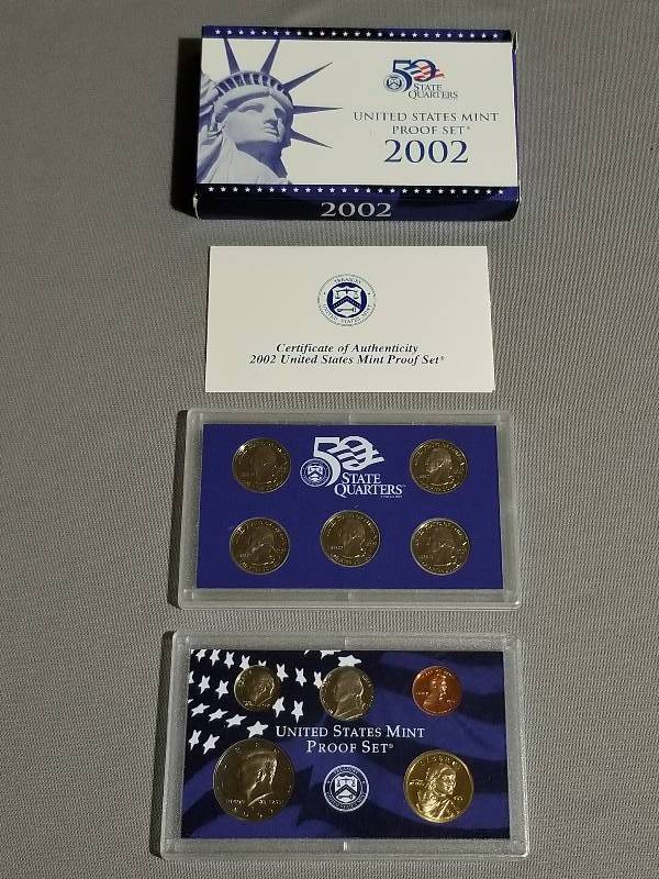 lot 45 image: 2002 US Mint Proof Set