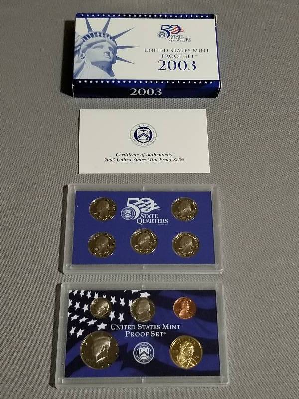 lot 46 image: 2003 US Mint Proof Set