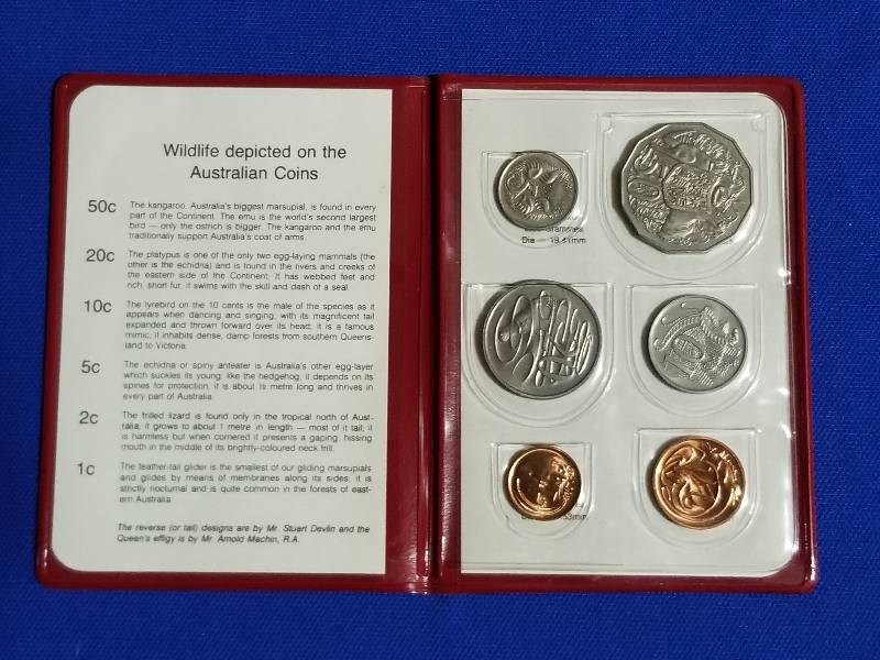 lot 76 image: 1981 Royal Australian Mint Proof Set & 1984 Royal Australian Mint Uncirculated Coin Set