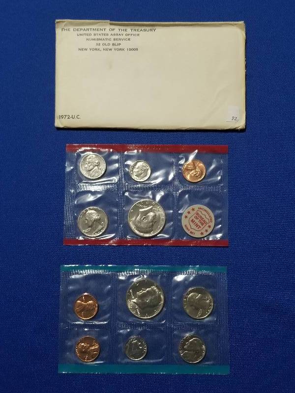 lot 82 image: 1972 US Mint Uncirculated Coin Set