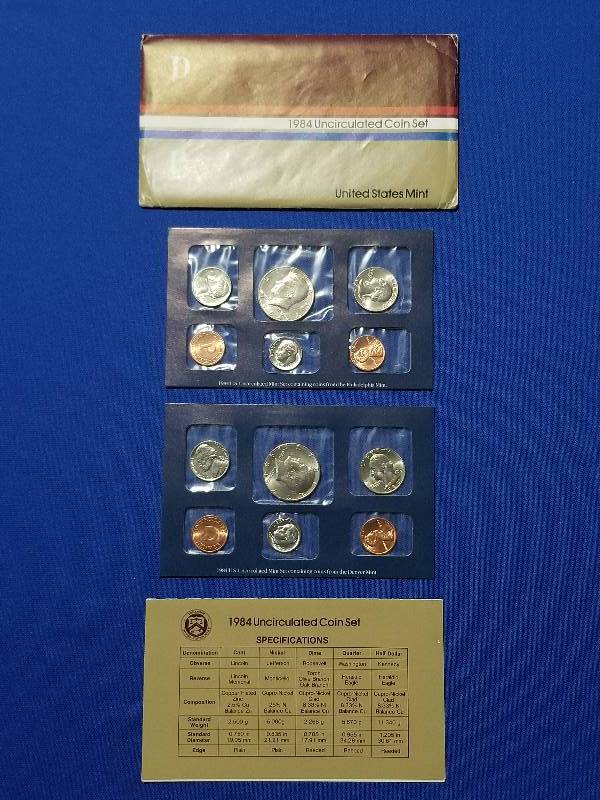 lot 92 image: 1984 US Mint Uncirculated Coin Set