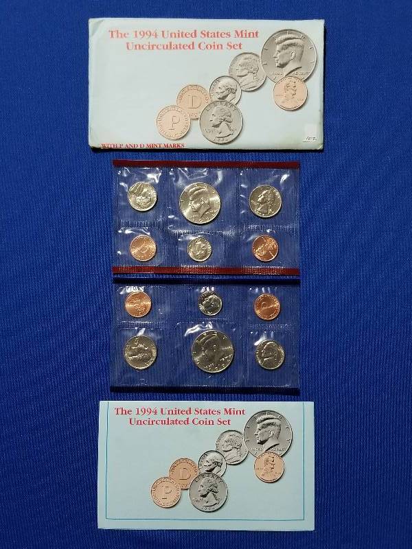 lot 102 image: 1994 US Mint Uncirculated Coin Set