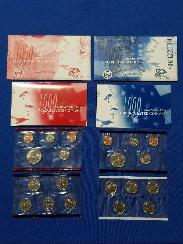 lot 107 image: 1999 US Mint Uncirculated Coin Set