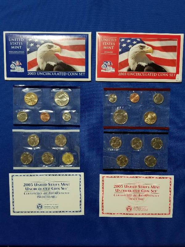 lot 111 image: 2003 US Mint Uncirculated Coin Set