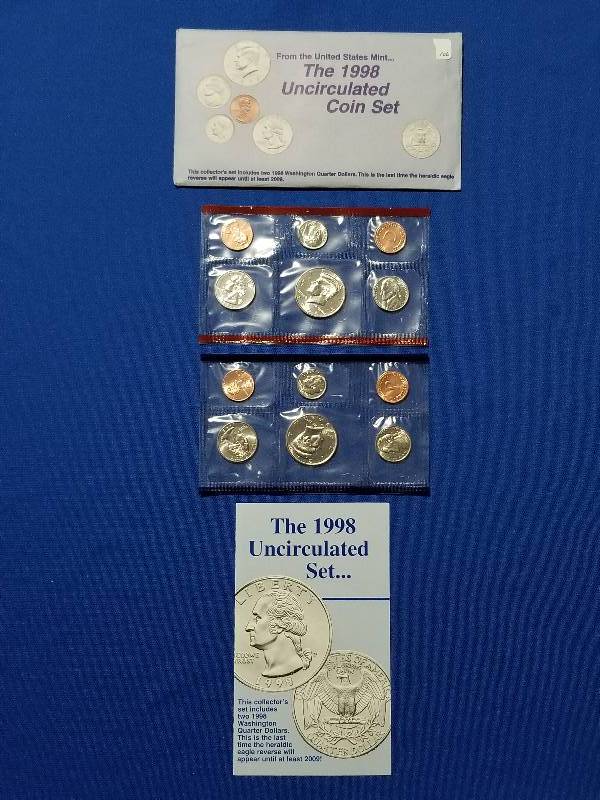 lot 106 image: 1998 US Mint Uncirculated Coin Set