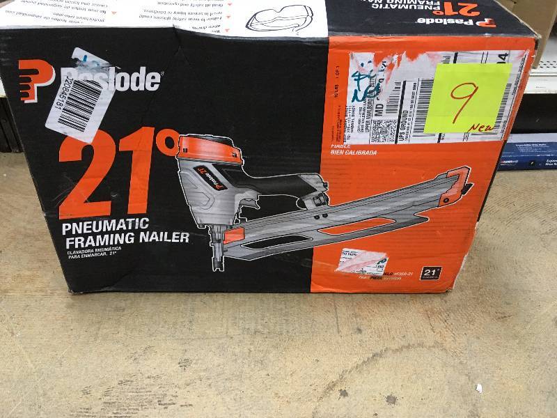 Paslode Pneumatic F350-21° Framing Nailer open box never used