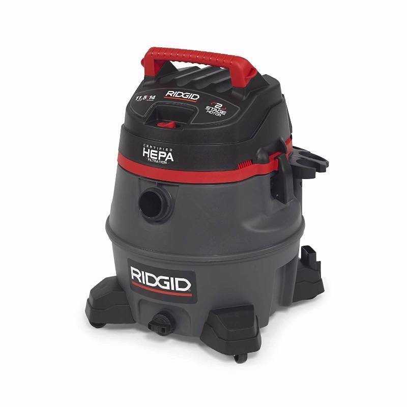 Ridgid 50368 RV2400HF HEPA WetDry Vacuum, 14 gal, Red open box not used