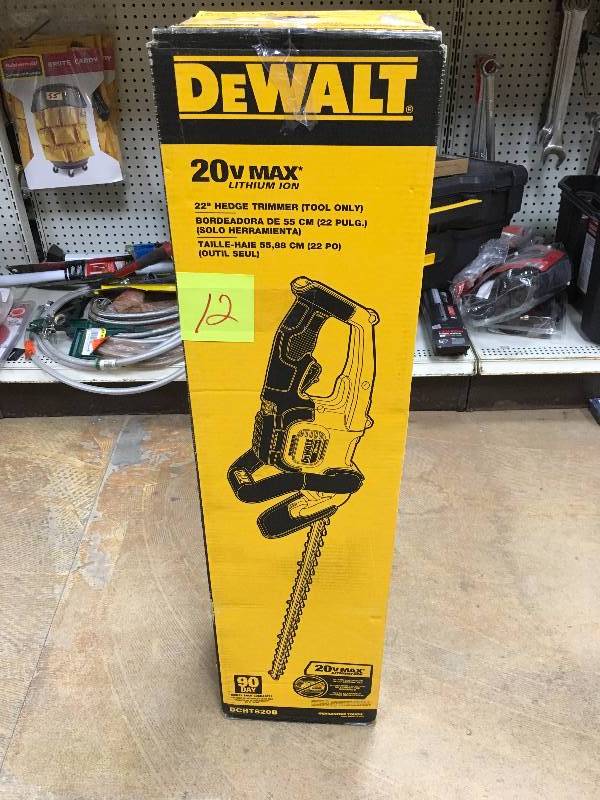 Dewalt 22 in. 20-Volt MAX Lithium-Ion Cordless Hedge Trimmer - Battery and Charger Not Included DCHT820B