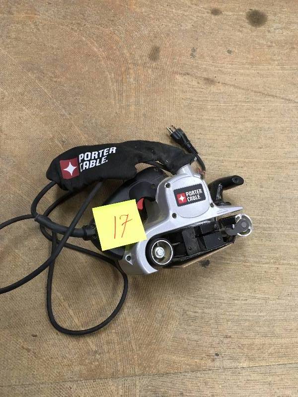 Porter Cable 3 x 21 Variable Speed Belt Sander used in like new condition