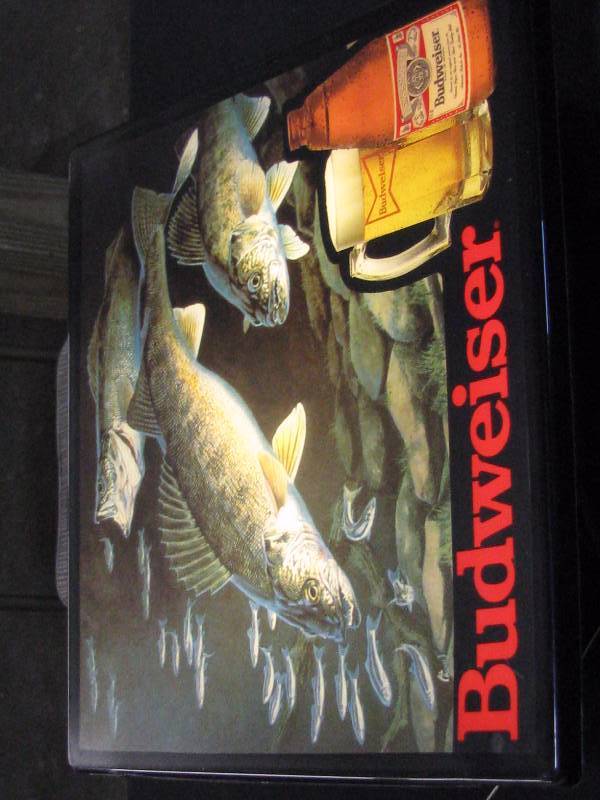 lot 2 image: Budweiser Sign