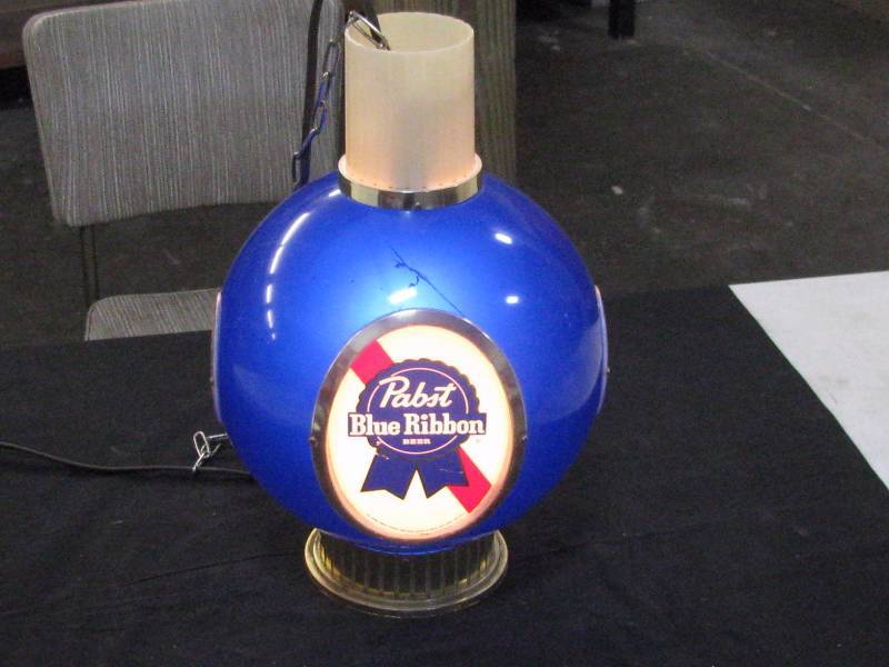 lot 3 image: Pabst Blue Ribbon Sign