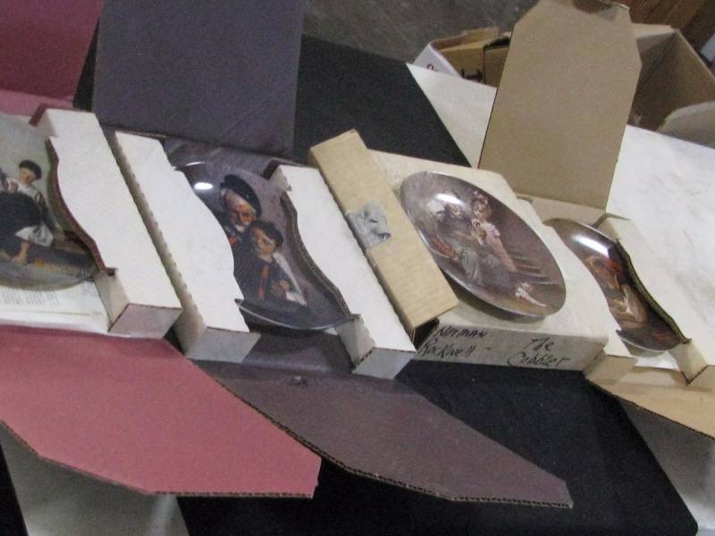 lot 4 image: Norman Rockwell Plates