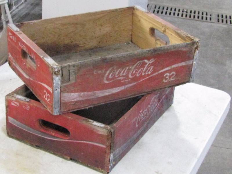 lot 31 image: Coca Cola Wood Crates