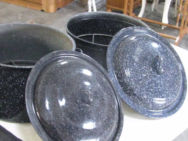 lot 97 image: Enamelware Canners