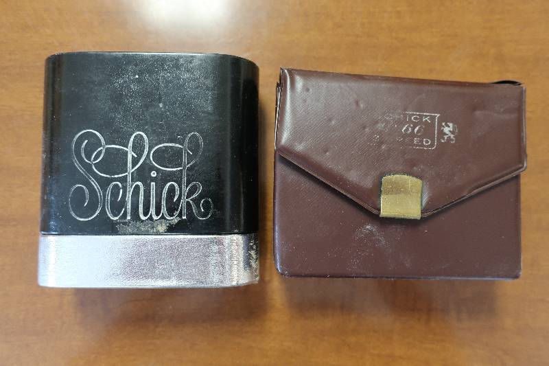TWO VINTAGE SCHICK RAZORS