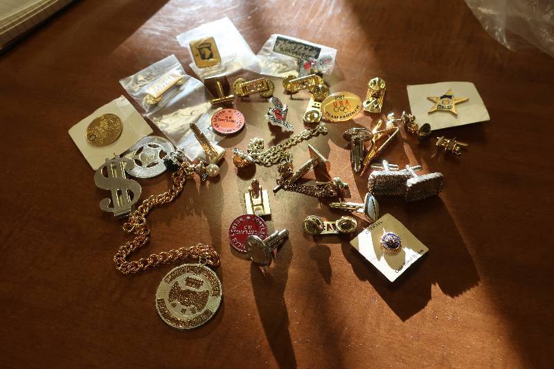 TIE TACKS, TIE BARS AND CUFF LINKS
