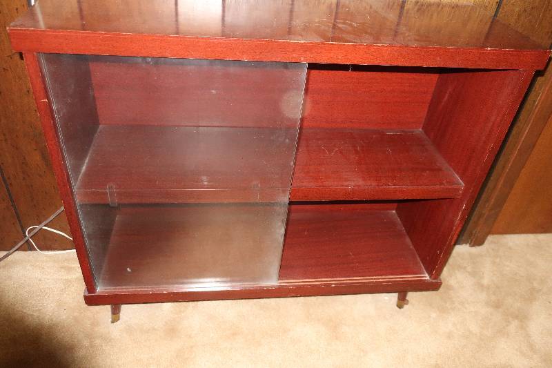 DISPLAY CABINET WITH GLASS DOORS